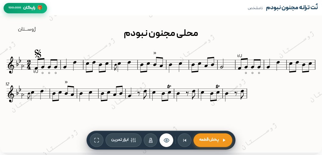 ترانه مجنون نبودم